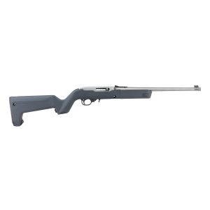Ruger 10/22 takedown with stealth gray magpul x-22 backpacker stock. 22 lr 10rd magazines 16. 4" barrel