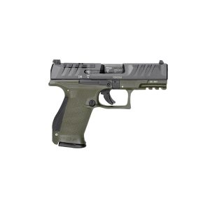Walther optic ready pdp compact handgun 9mm luger 15rd magazine 4" barrel two tone green