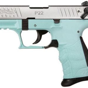 Walther p22q. 22lr 10rd magazine 3. 4" barrel angel blue