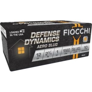 Fiocchi aero rifled slug 12 ga 2-3/4" 1 oz 1560 fps slug 10/ct