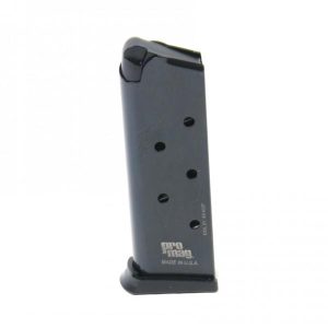 Promag steel handgun magazine officers. 45 acp blued 6/rd