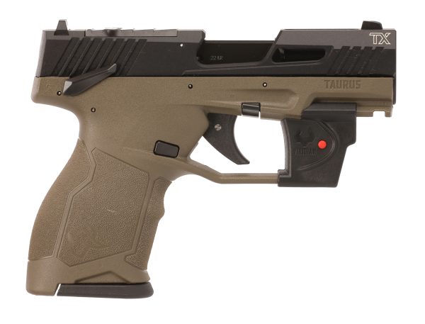 Taurus tx22c 22lr bk/od 3. 5" viridian