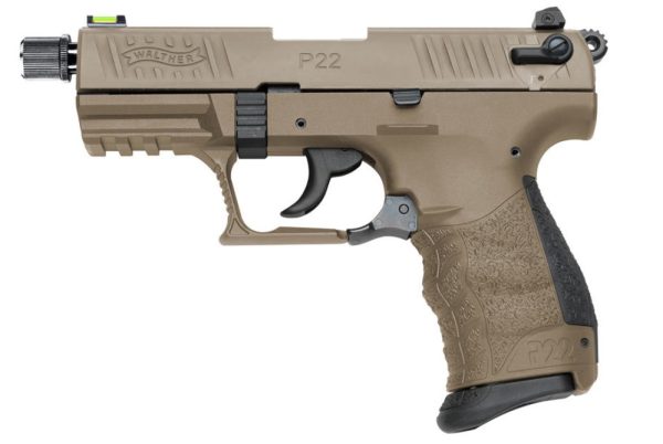 Walther arms p22q tact 22lr full fde 3. 4"