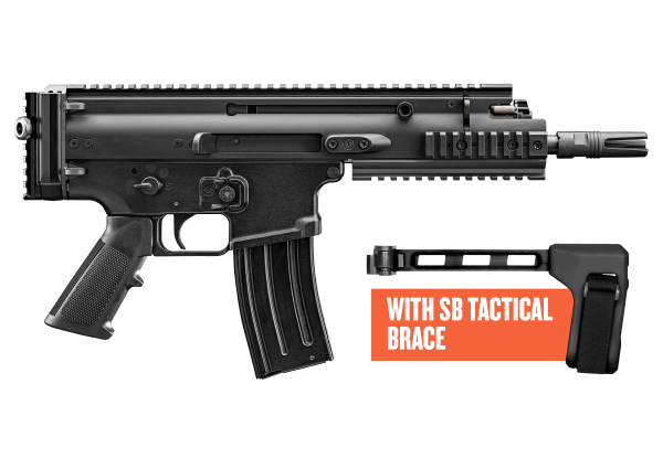 Fn scar 15p 5. 56mm blk 7. 5" brace