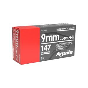 Aguila handgun ammunition 9mm luger 147 gr fmjfp 950 fps 50/ct