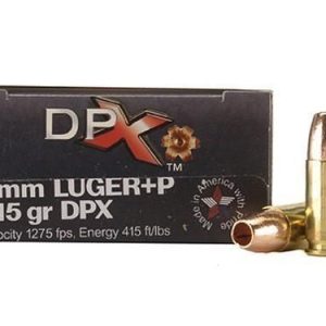 Cor-bon handgun ammunition 9mm luger (+p) 115 gr dpx 1275 fps 20/box