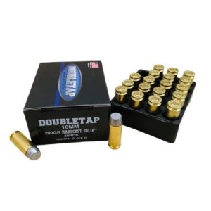 Double tap hardcast solid handgun ammunition 10mm auto 200gr hc 750 fps 20/ct