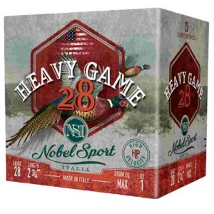 Nobel sport heavy game 28 shotshells 28 ga 2-3/4" 1 oz 1205 fps #7. 5 25/ct
