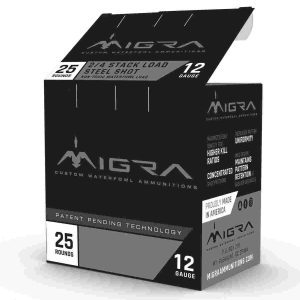 Migra waterfowl steel shot shotshells 12 ga 3" 1-1/4 oz 1430 fps #4#6 25/ct