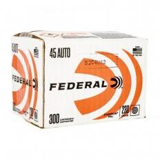 Federal champion handgun ammunition. 45 auto 230gr fmj 890 fps 300/ct (bulk box)