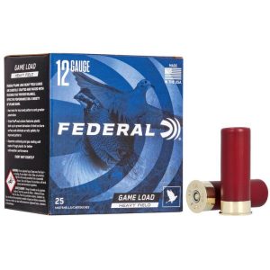 Federal game-shok upland game - heavy field load - 12ga 2-3/4" 1-1/8oz. #7. 5-shot 25/box
