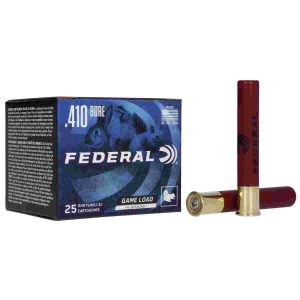 Federal game-shok upland game - hi brass load -. 410ga 3" 11/16oz. #5-shot 25/box