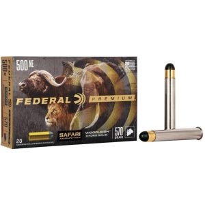 Federal premium cape-shok. 500 nitro express 3 570 gr hydro solid 2100 fps 20/ct
