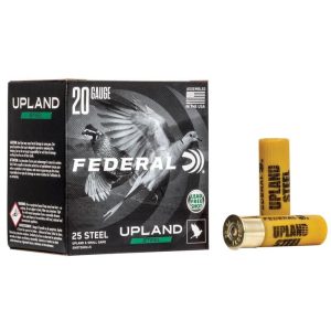 Federal upland steel shotshells 20ga 2-3/4" 7/8 oz #6 1500 fps 25/ct