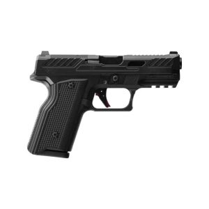 Fusion firearms xf pro black handgun 9mm luger 15rd magazines(2) 4" barrel interchangeable black/red grips