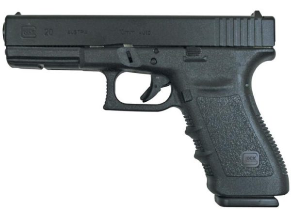 Glock 20sf gen 3 handgun 10mm 10/rd magazines (2) 4. 6" barrel black ca compliant austria