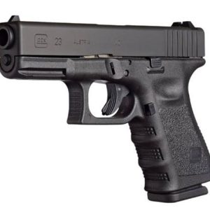 Glock 23 gen 3 compact handgun. 40 s&w 10/rd magazines (2) 4" barrel black austria