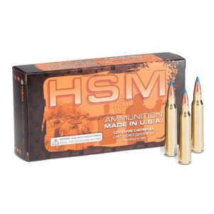 Hsm varmint v-max rifle ammunition. 218 bee 40gr pt 2900 fps 50/ct