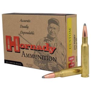 Hornady custom lite rifle ammunition. 275 rigby 140 gr interlock sp 20/box