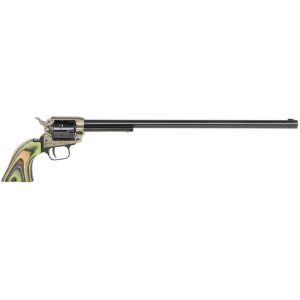 Heritage rough rider handgun. 22 lr 6/rd capacity 16" barrel black with laminate green grip