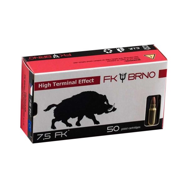 F9 ammunition 7. 5 fk (50/box) 101 grain solid copper monolithic w flat nose