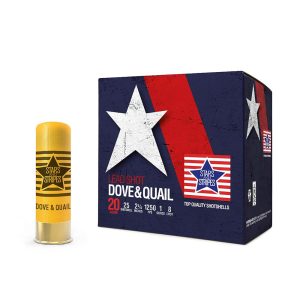 Ppu stars & stripes dove & quail shotshells  20ga 2-3/4'' 1 oz 1250 fps #8 25/ct