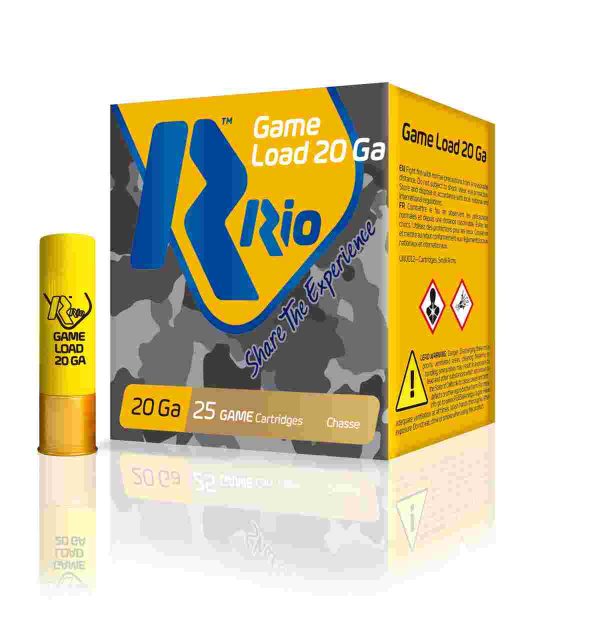 Rio field shotshells 20 ga 2 3/4" 2 3/4 dr 1 oz #7. 5 1250 fps 25/ct