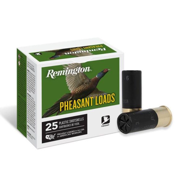 Remington pheasant load 12 ga 2-3/4" 1-1/4 oz #4 1330 fps 25/ct