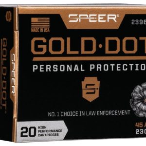 Speer gold dot handgun ammunition. 45 acp 230 gr hp 890 fps 20/ct
