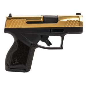 Taurus gx4 handgun 9mm luger 11rd (1) & 13rd (1) magazines 3" barrel gold slide and black