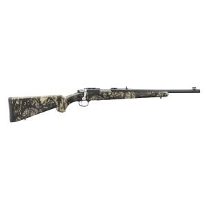 Ruger 77/44 rifle. 44 rem 4rd capacity 16. 6" threaded barrel  mag alloy blued steel w/camo pattern stock