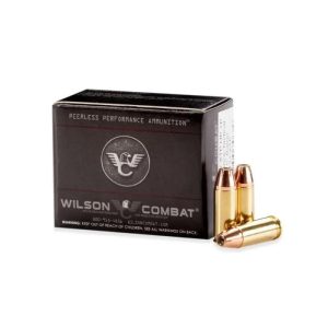 Wilson combat. Hornady xtp handgun ammunition. 38 super(+p) 124gr hp 1335 fps 20/ct