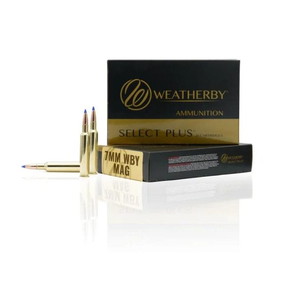 Weatherby select plus rifle ammunition 7mm wby mag 160 gr swift a-frame 20/ct