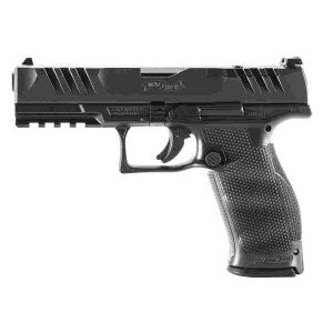 Walther pdp full size optic ready handgun 9mm luger 18rd magazine(2) 4. 5" barrel black polymer