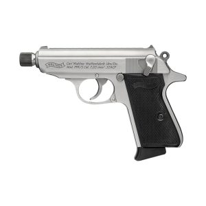 Walther ppk sd/s stainless handgun. 32 auto 7rd magazines(2) 3. 3" barrel