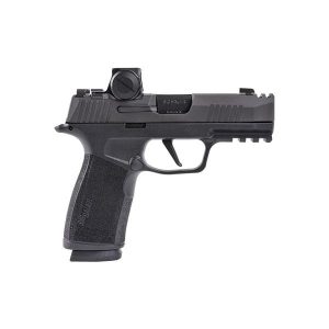 Sig sauer p365x macro compact handgun 9mm luger 17rd magazines (2) 3. 1" barrel black with romeo-x red dot