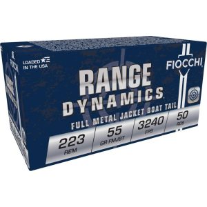 Fiocchi rifle shooting dynamics rifle ammunition. 223 rem 55 gr fmjbt 50/ct
