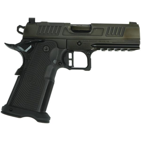 Alpha foxtrot af1911 romulus polish dlc finished handgun 9mm luger 17 & 20rd magazines 4. 25" bull barrel rmsc cut