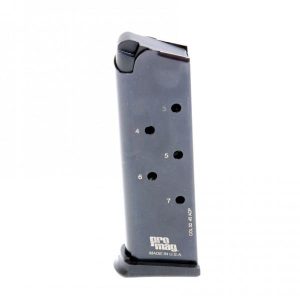 Promag steel handgun magazine 1911 government. 45 acp blued 7/r