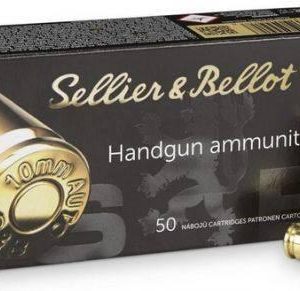 Sellier & bellot handgun ammunition 10mm auto 180 gr fmj 1164 fps 50/ct