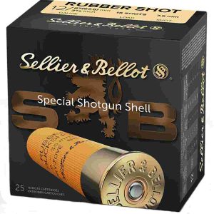 Sellier & bellot shotgun ammunition 12 ga 2 5/8"  15 plts rubber  - 25/box