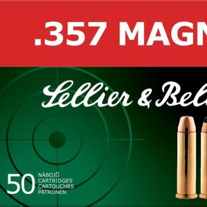 Sellier & bellot pistol & revolver ammo. 357 mag 158 gr fmj 50/box