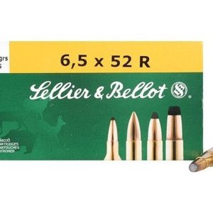 Sellier & bellot rifle ammunition 6. 5x52r 117 gr sp 775 fps - 20/box