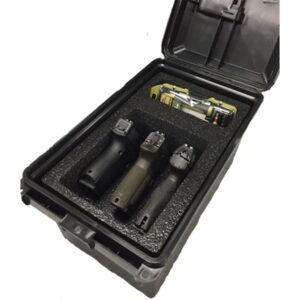 MTM Tactical Pistol Handgun Case fits 3 Handguns Dark Earth