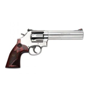 Smith & Wesson Model 686 Plus Deluxe Revolver .357 Magnum 7-Round 6" Barrel Satin Stainless with Textured Wood Grips