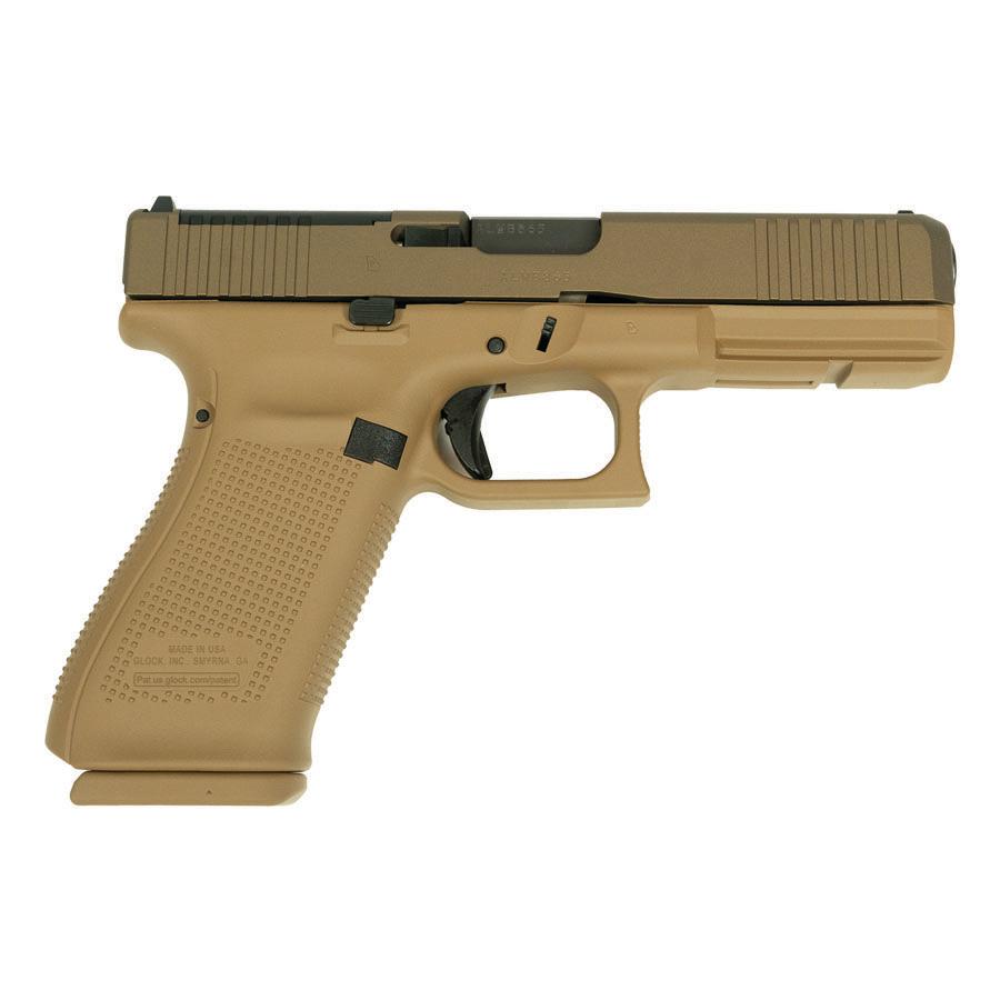 Glock G20 V-Series MOS 10mm Auto Pistol | FDE Cerakote | Ported Barrel | 3x 15rd Magazines - Glock