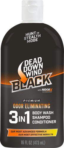 DDW BLACK PREMIUM 3-IN-1 BODY - WASH/SHAMPOO/CONDITIONER 16OZ