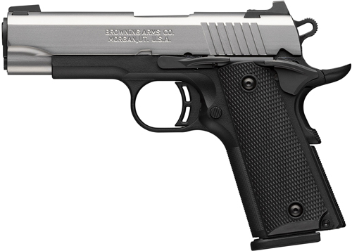 BROWNING 1911-380 STAINLESS - 380ACP 3.58"COMP 8RD BLK/SS - Image 2