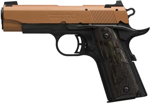 Browning 1911-22 Black Label Compact .22 LR Pistol – 3.58" Barrel | Black Frame & Copper Cerakote Slide - Image 2