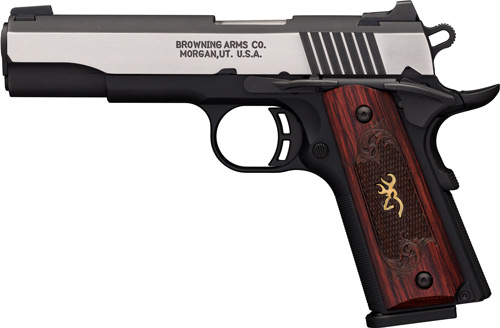 Browning 1911-380 Black Label Medallion Pro – 4.25" Barrel, Night Sights, Rosewood Grips, .380 ACP - Image 2
